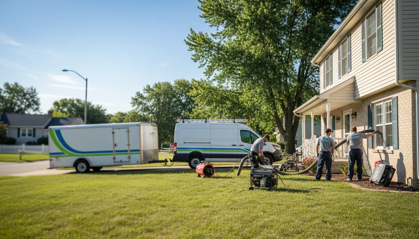 Flooded Basement Restoration And Cleanup With Repair in Leo, IN near me
